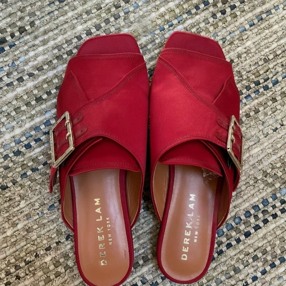 Derek Lam Shoes - Derek Lam Noa New York Red Fabric Sandals EU 36